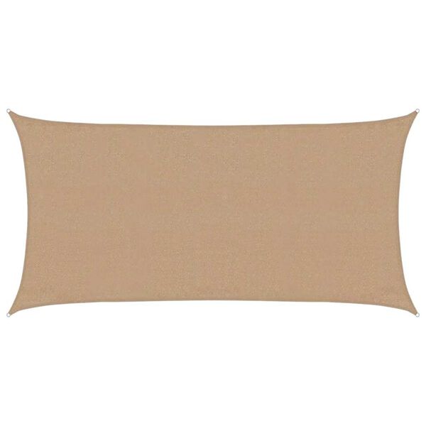 vidaXL Aurinkopurje 160 g/m&sup2; taupe 3x6 m HDPE