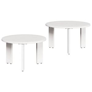 vidaXL Sohvap&ouml;yt&auml; 2 kpl Valkoinen 47,5 x 47,5 x 27 cm T&auml;ysi M&auml;nty