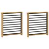 vidaXL K&auml;sinojien moduuli 2 pcs valkoinen 60 x 6 x 61 cm