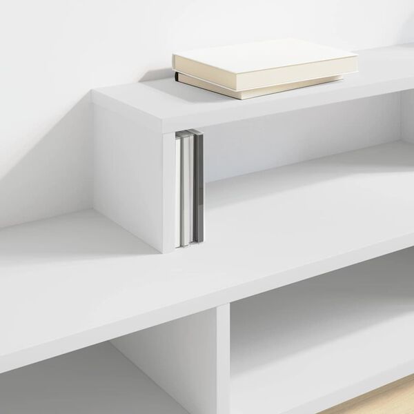 vidaXL Sein&auml;lleasennettavaTV-teline 150x25x28,5cm Tekninen puu