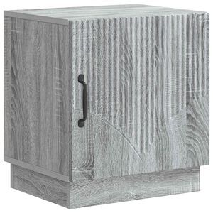 vidaXL Y&ouml;p&ouml;yt&auml; Harmaa Sonoma 43 x 34,5 x 47 cm Tekninen puu