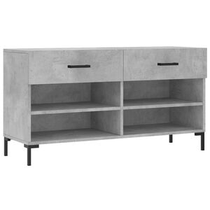 vidaXL Kenk&auml;penkki betoninharmaa 102x35x55 cm tekninen puu