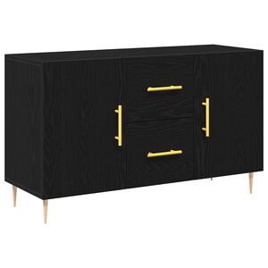 vidaXL Sivup&ouml;yt&auml; Musta tammi. 100 x 36 x 60 cm Tekninen puu
