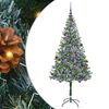 vidaXL Tekojoulukuusi 300 LED-valoilla Vihre&auml; 180 cm PVC ja ter&auml;s