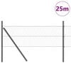 vidaXL Aitalatu Harmaa 25 x 0,8 m (36 mm verkko) Ter&auml;st&auml; ja PVC:t&auml;