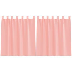 vidaXL Voile-verhot lenkeill&auml; 2 kpl pinkki 140x140 cm