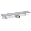 vidaXL Lineaarinen suihkukaivo Kupla 630x140 mm Ruostumaton ter&auml;s