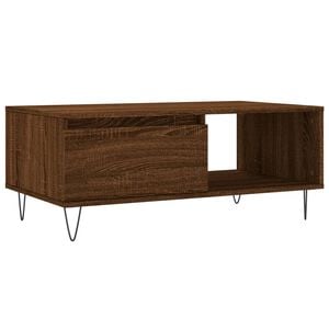 vidaXL Sohvap&ouml;yt&auml; ruskea tammi 90x50x36,5 cm tekninen puu