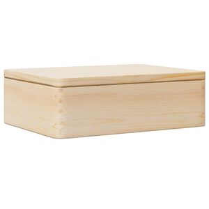 vidaXL puinen laatikko kannella 40x30x13 cm massiivipuum&auml;nty&auml;