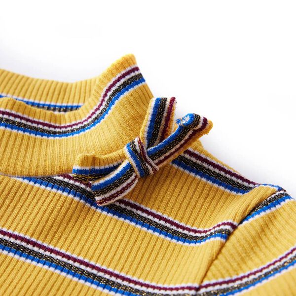 Lasten pitkähihainen T-paita okra 140