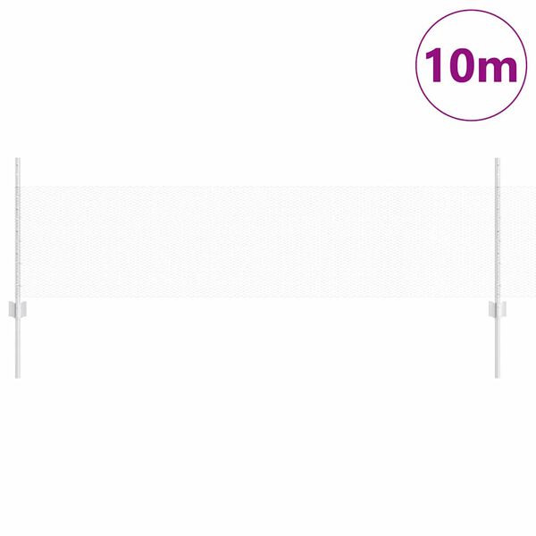 vidaXL Aita ja Tuki Hopea 0,5 x 10 m Ter&auml;s