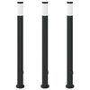 vidaXL Pollarivalaisimet pistorasialla 3 kpl 110 cm ruostumaton ter&auml;s IP44