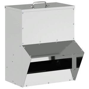 vidaXL Kanan ruokinta-allas Hopea 20 x 25 x35 cm Galvanoitu ter&auml;s