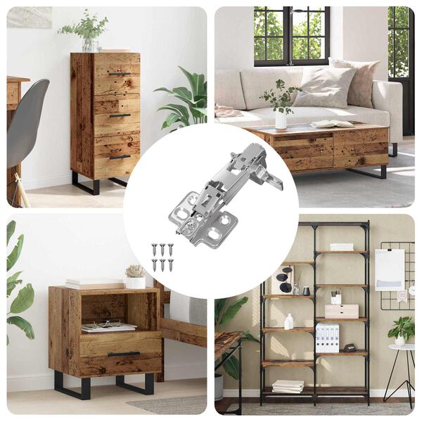 vidaXL Sarana 12 pcs Nikkeli 139 x 64,1 x 10 mm Rauta