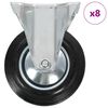 vidaXL Rullapy&ouml;r&auml;t kiinte&auml;t 8 kpl 160 mm