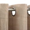 vidaXL Pellavamaiset pimennysverhot renkailla 2 kpl beige 140x225 cm