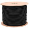 vidaXL Bungee Kuminauhat 8 mm Musta PP ja kumi