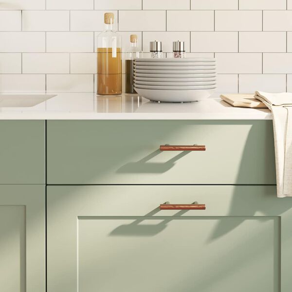 vidaXL Kaapin kahvat 10 kpl pronssi 64 mm ruostumaton ter&auml;s