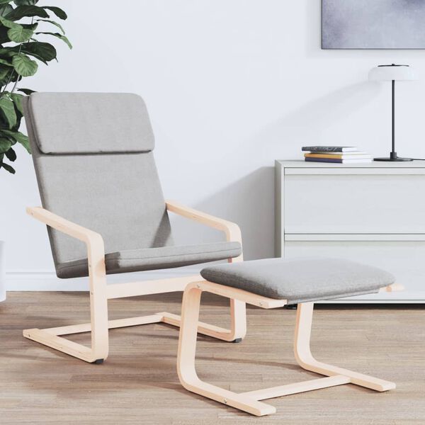 vidaXL Rahi vaaleanharmaa 51x41x40 cm kangas