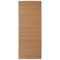 vidaXL Suorakulmainen ruskea bambumatto 80x300 cm