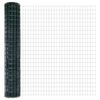 vidaXL Euroaita with Post 10 x 1,5 m PVC-pinnoitettu ter&auml;s Vihre&auml;