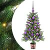 vidaXL Joulukuusi 150 LED-valoilla jalustalla Vihre&auml; 90 cm PE
