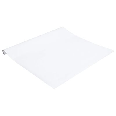vidaXL Itsekiinnittyvä kalustetarra matta valkoinen 90x500 cm PVC