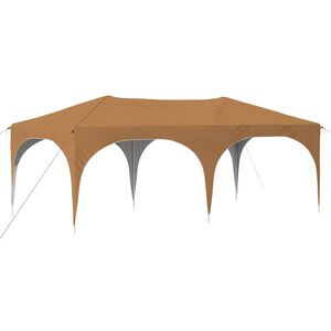 vidaXL Pop-up Juhlateltta 575 x 288 x 245 cm Beige Oxford-kangas