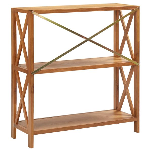 vidaXL Kirjahylly 3 tasoa 80x30x87 cm täystammi