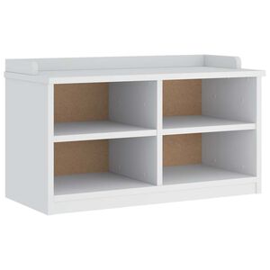 vidaXL Eteisen penkki SANDNES valkoinen 87x40x50 cm t&auml;ysi m&auml;nty
