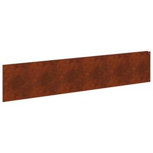 vidaXL Nurmireunus 10 kpl 100 x 22 cm Ter&auml;s Ruosteinen