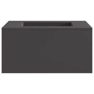 vidaXL Tulipata Musta 60 x 60 x 30 cm Kulunut Ter&auml;s