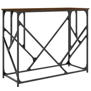 vidaXL Konsolip&ouml;yt&auml; ruskea tammi 100x40x80 cm tekninen puu