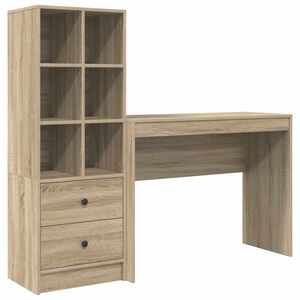 vidaXL P&ouml;yt&auml; Sonoman tammi 145,5 x 40 x 127 cm 2 kpl