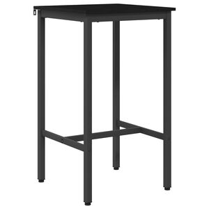 vidaXL Baarip&ouml;yt&auml; 52 x 52 x 90 cm Tekninen puu Musta tammi Suorakaide