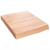 vidaXL Kylpyhuoneen ty&ouml;taso v.ruskea 40x50x(2-6)cm k&auml;sitelty t&auml;ysi puu