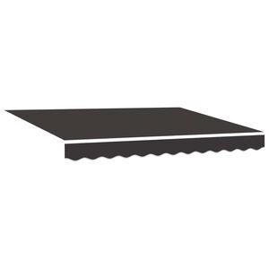 vidaXL Markiisin vaihtokangas Antrasiitti 235 x 195 cm Polyesteri