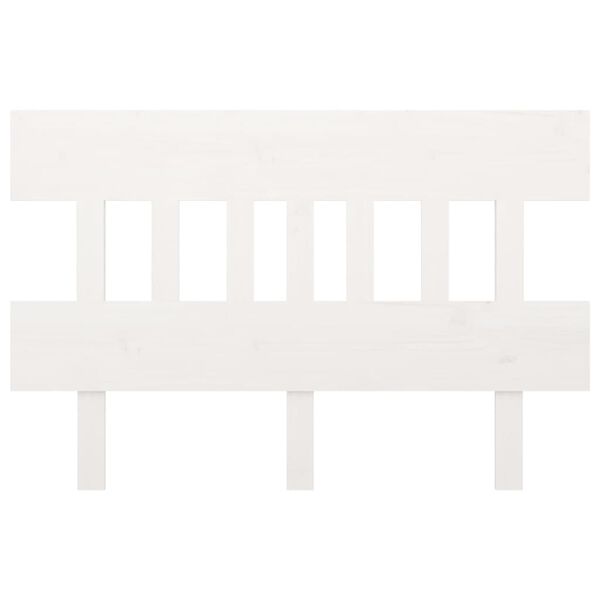 vidaXL Sängynpääty valkoinen 183,5x3x81 cm täysi mänty