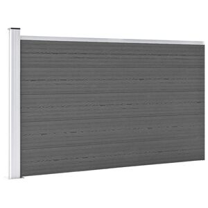 vidaXL Puutarha-aita WPC 175x105 cm harmaa