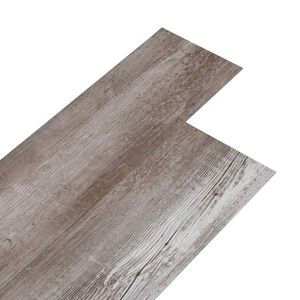 vidaXL Itsekiinnittyv&auml;t PVC-lankut Matta Puun Ruskea 30,5 x 61 cm