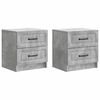 vidaXL Y&ouml;p&ouml;yt&auml;kaappi 2 kpl Betoninharmaa 43 x 34,5 x 44,5 cm