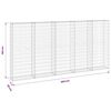vidaXL Gabion-kivikori kansilla galvanoitu ter&auml;s 300x30x150 cm