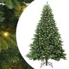 vidaXL Tekojoulukuusi 300 LED-valoilla Vihre&auml; 210 cm PE ja PVC