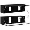 vidaXL TV-sein&auml;kaappi 2 pcs Musta 98 x 31 x 29,5 cm Tekninen puu