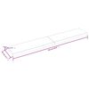 vidaXL Pöytälevy ruskea 220x40x(2-6)cm käsitelty täystammi elävä reuna