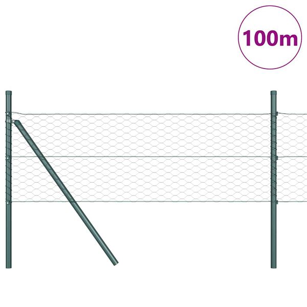vidaXL Aitalatu Harmaa 100 x 0,4 m (36 mm verkko) Ter&auml;st&auml; ja PVC:t&auml;
