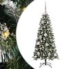 vidaXL Tekojoulukuusi Vihre&auml; 120 cm PVC, muovi ja ter&auml;s