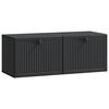 vidaXL Sein&auml;lle asennettava TV-kaappi Musta 78,5 x 31 x 30 cm