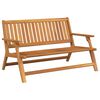 vidaXL Rentoutumispenkki Ruskea 122 x 78 x 73 cm Tihe&auml; akasiapuu
