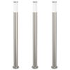 vidaXL Pollarivalaisimet 3 kpl 110 cm ruostumaton ter&auml;s IP44